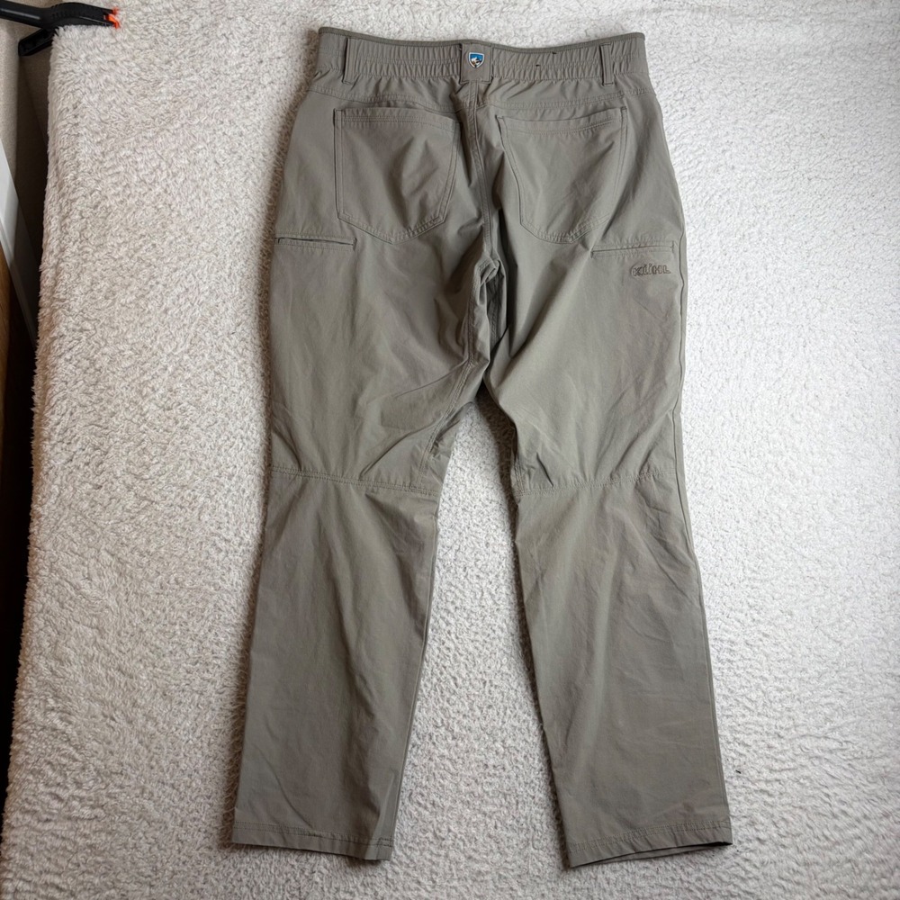 Kuhl Deceptr Mens 34x30 (33x29) Khaki Tan Tuff Lite Stretch Hiking Outdoors